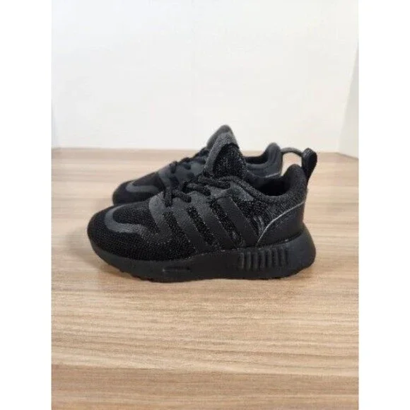 Adidas Multix Sneaker Baby‎ Infant 7K Black Athletic Running Shoes FX6405 - Picture 3 of 10